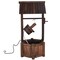 Fir Wood Wishing Well Fountain with UL Electric Pump and Adjustable Flow for Garden